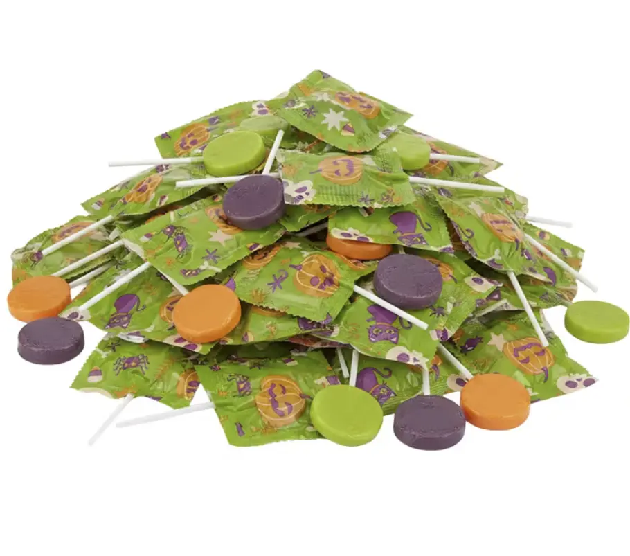 11.76 oz.Halloween Printed Fruit Flavor Lollipops – 42 Pc. 2 Pack