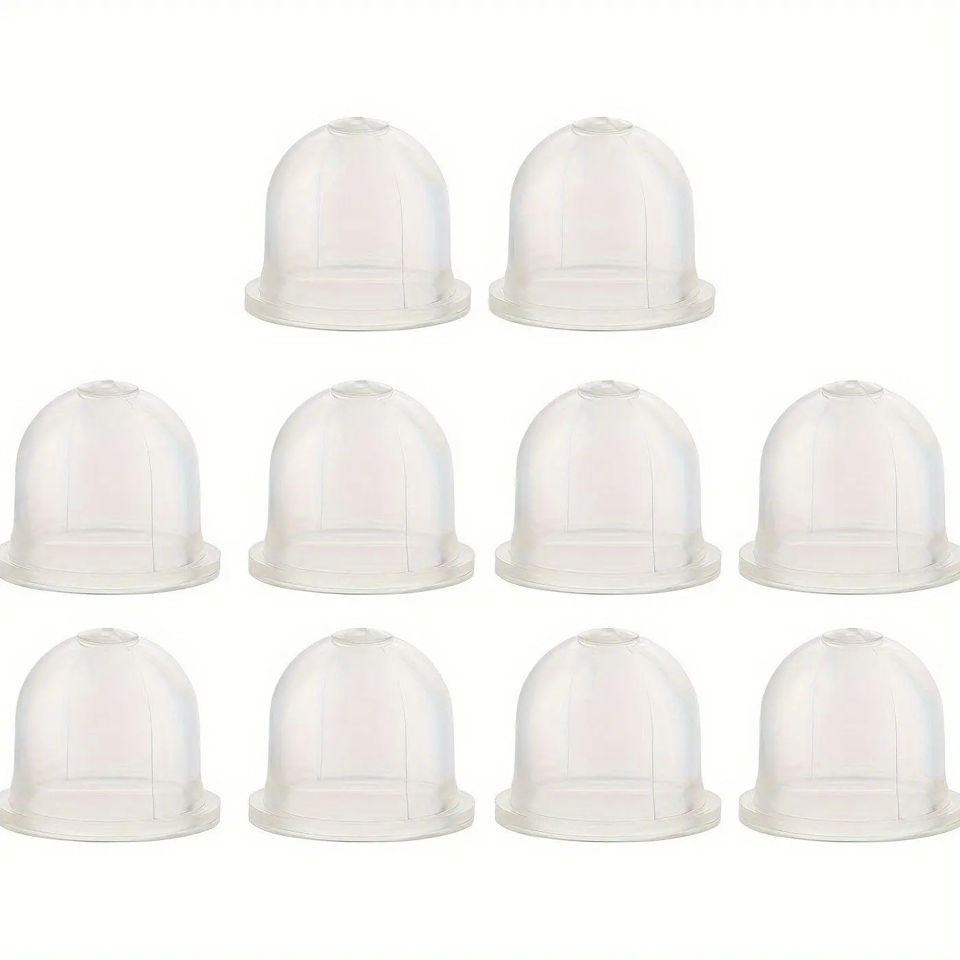 10PCS Hipa Premium Primer Bulbs - Universal Fit for Walbro HDA Series Carburetors - High-Visibility Clear 22mm Silicone Design - Durable Small Engine Replacement Parts for Hassle-Free Quick Starts