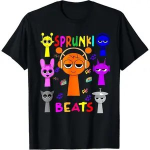 LWG-[Cotton] Sprunki Beats Funny Sprunki team Sprunki Game For Kids T-Shirt