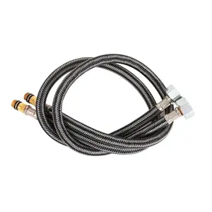 Durable Kitchen Faucet Supply Line, Cold & Hot Water Connection Tube, Flexible Hose for Home Use, Essential Plumbing Accessory