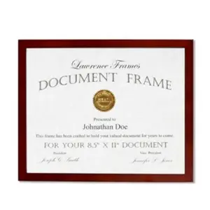 212 MAIN Rectangular Walnut Wooden Photo Frame - 8.5x11 with Half-Inch Molding, Hanging Home Decor for Certificates, Gallery Look Item