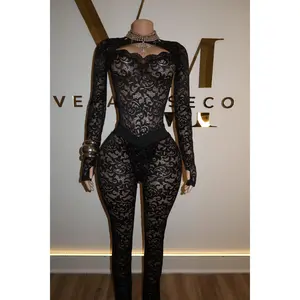 Midnight Temptation Lace Jumpsuit