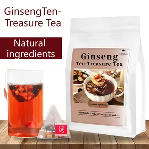 Ginseng Renal Herbal Tea - Healthy Chinese Herbal Blend, 10-Treasures Natural Nourishing Tea, Traditional Formula, Unisex Value Pack