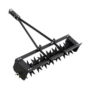 GARVEE 32" Tow Behind Spike Aerator, Tow Behind Lawn Plug Aerator with Soil Penetrator Spikes for Lawn, Yard and Garden