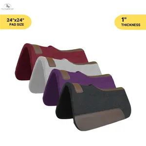 Resistance Pony 24 x 24 Felt Performance Saddle Pad with Wear Leathers 1" Thick