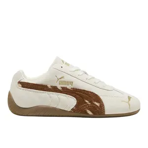 PUMA Womens Speedcat Doelette Lace Up Sneakers Shoes Casual - White