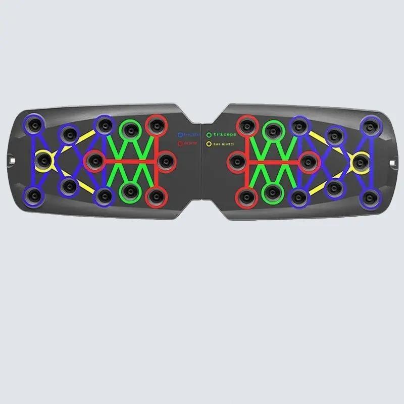 Multifunctional Push Up Trainer Board - Enhance Chest Muscle Strength Boost Home & Gym Workout Efficiency Ergonomic Design for Comfortable Exercise with Colorful Dots