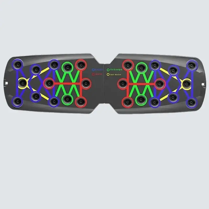 Multifunctional Push Up Trainer Board - Enhance Chest Muscle Strength Boost Home & Gym Workout Efficiency Ergonomic Design for Comfortable Exercise with Colorful Dots