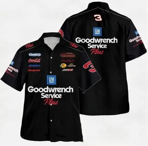 90s Dale Earnhardt Racing 1993 Hawaiian Shirt, Men's Casual Shirt, Car Fan Button Up Shirt over print