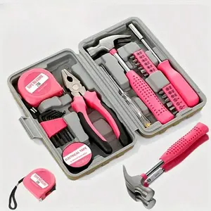 An Advanced Tool Set Designed Specifically For Women, Including Small Tools Such As Hammers, Gauges, And Screwdrivers.