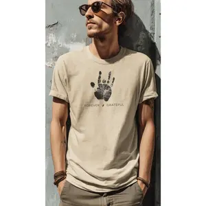 Psychedelic Music Tee, Retro Hand Art Graphic, Good Vibes Live Music Top