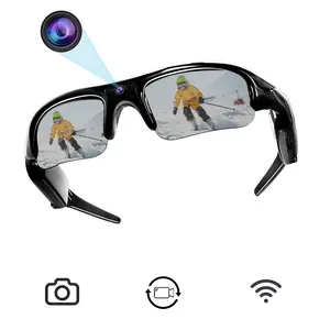Smart Glasses with Camera & UV Protection, Bluetooth 5.3 Sports Sunglasses for Hands-Free Calls, Voice Assistant, 5-6H Battery Life, for Running Cycling Driving, Multifunctional Smart Glasses