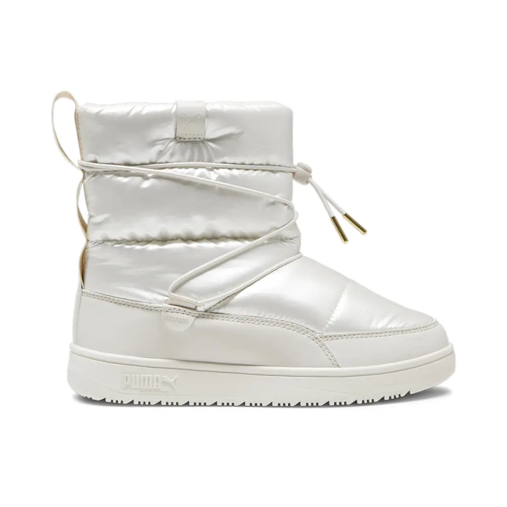 PUMA Womens Snowbae Patent Snow Casual Boots Ankle - White