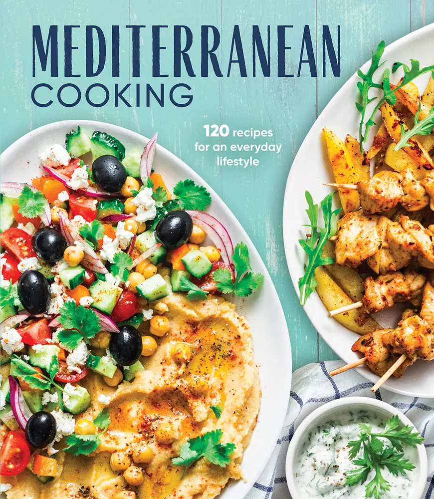 Used Hardcover Book - Mediterranean Cooking: 120 Home Cooking, Delicious and Healthy Recipes for an Everyday Lifestyle, Mediterranean Meal Plan & Dinner Recipe Ideas by Publications International Ltd (English)