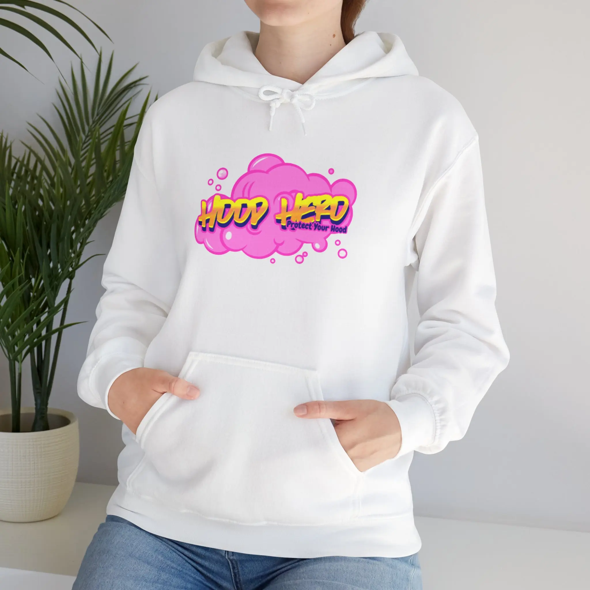 Hooded Sweatshirt, Hood Hero Hoodie to Protect the Hood, Unisex Hoodie, Sweatshirt, Pullover, Gift for Hood Enthusiasts, Streetwear Apparel Comfort Fabric Casual