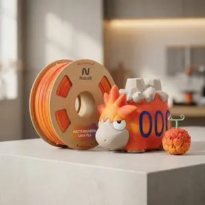 Nabaili Matte Rainbow Lava PLA Basic Settings Printer Filament for 3D Printing Projects