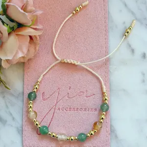 Fortuna - Citrine and Aventurine bracelet Elegant Bangle Fashionable Bangle