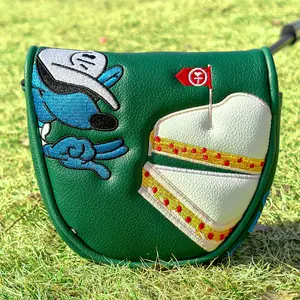 Df3 Compatible Putter Golf Headcover, One-Touch Closure Design, Durable PU Material, Scratch Resistant & Cushioned Finish, Ideal for Golf Accessories