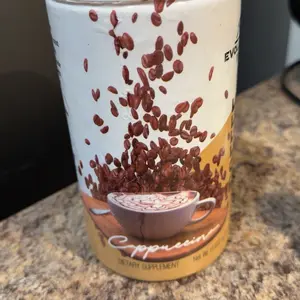 Evolution Coffee Cappuccino Flavor Beverage Creamy with L-Carnitine a Dietary Supplement Product