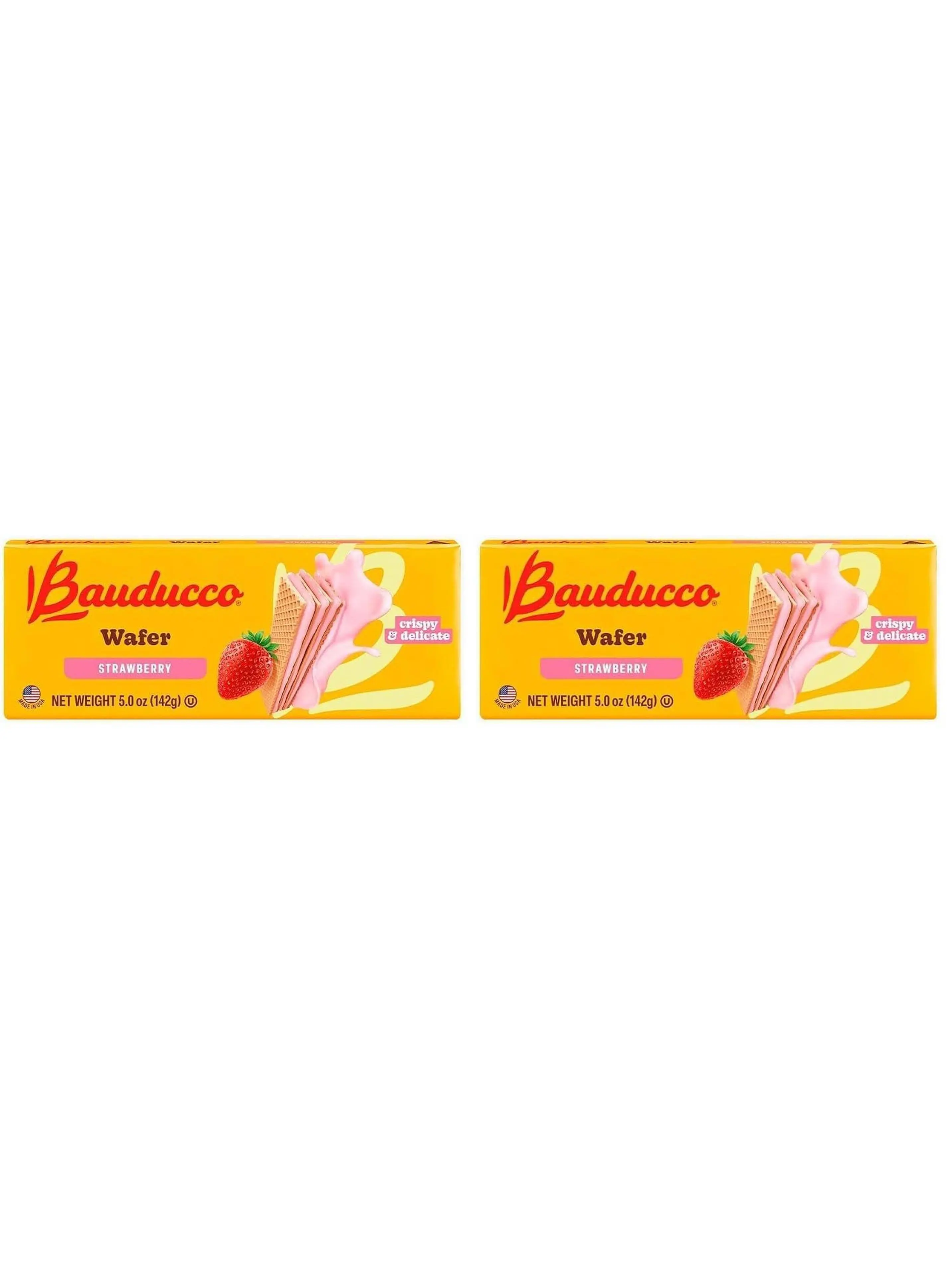 Bauducco Chocolate Wafers - Crispy Wafer Cookies With 3 Delicious, Indulgent, Decadent Layers of Chocolate Flavored Cream - Delicious Sweet Snack or Desert - 5.0 oz (Pack of 1)