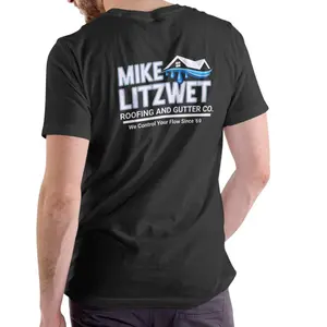Mike Litzwet Roofing and Gutter Co. funny name T Shirt, Unisex CottonWuujh shop