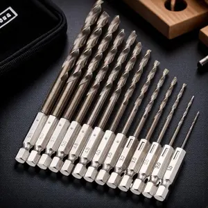 M35 Cobalt Steel Drill Bit Set, High Hardness HSS-Co Drills, 1/4 Inch Hex Shank Metal Drilling Tool, Efficient Hole Saw Kit for Stainless Steel Aluminum Alloy, Drill Bits Set