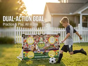 47inch  Goal with Scoring Board - Durable PP  for Indoor and Outdoor Use, Backyard Training and Sports Gift |   Portable Football Set (Birthday, Children's Gift)   soccer net practice handball ball toddler sport equipment Mini Religious Shin Guards