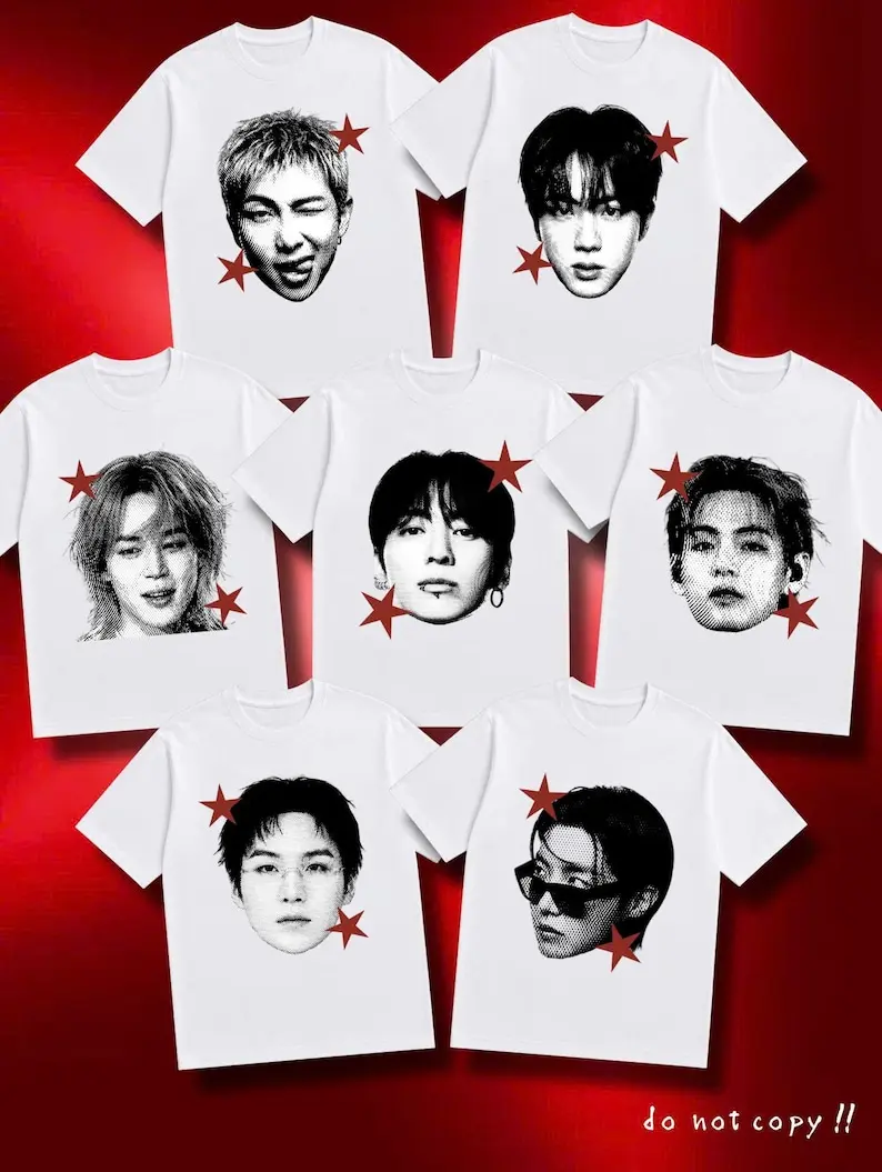 Custom Kpop Concert Outfit T-Shirt, Arirang World Tour Fanmade Graphic Tee, Korean Wave Music Aesthetic Shirt HNKL