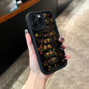 Flower Bookshelf Creative Pattern Phone Case, suitable for iPhone 17Air/17/17 Pro Max/13/14/15/16/12/11 Pro Max and other series of mobile phones, is the ideal birthday gift for parents, significant others or anyone.