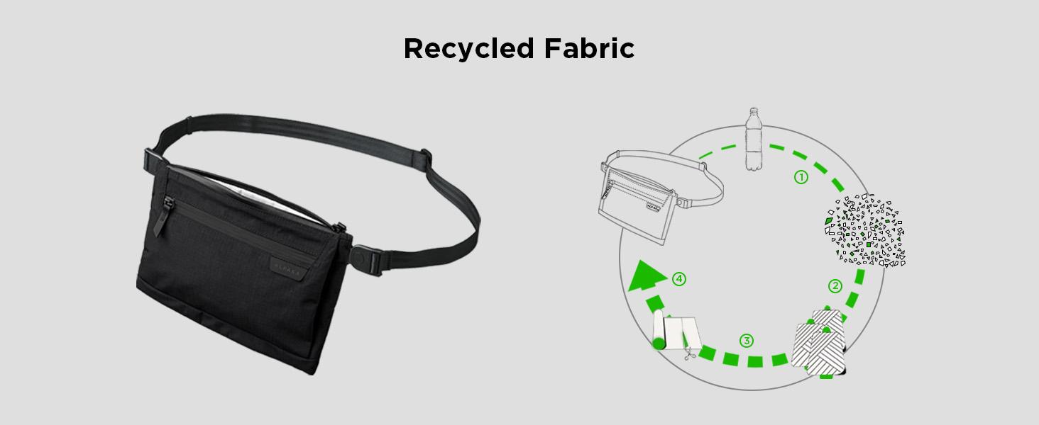 ALPAKA Zip Pouch Max V2 - Black Axoflux 210D Water Resistant Fabric, Weatherproof YKK Zippers,Front Zip Pocket, Compact Men Sling Bag - Passport Holder & Travel Wallet Pouch for Family Men