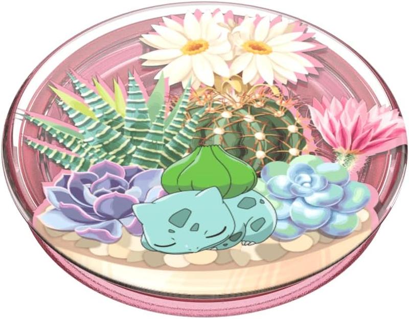 Pop Sockets Phone Grip with Expanding Kickstand - Bulbasaur Terrarium for Smartphones and Cellphones