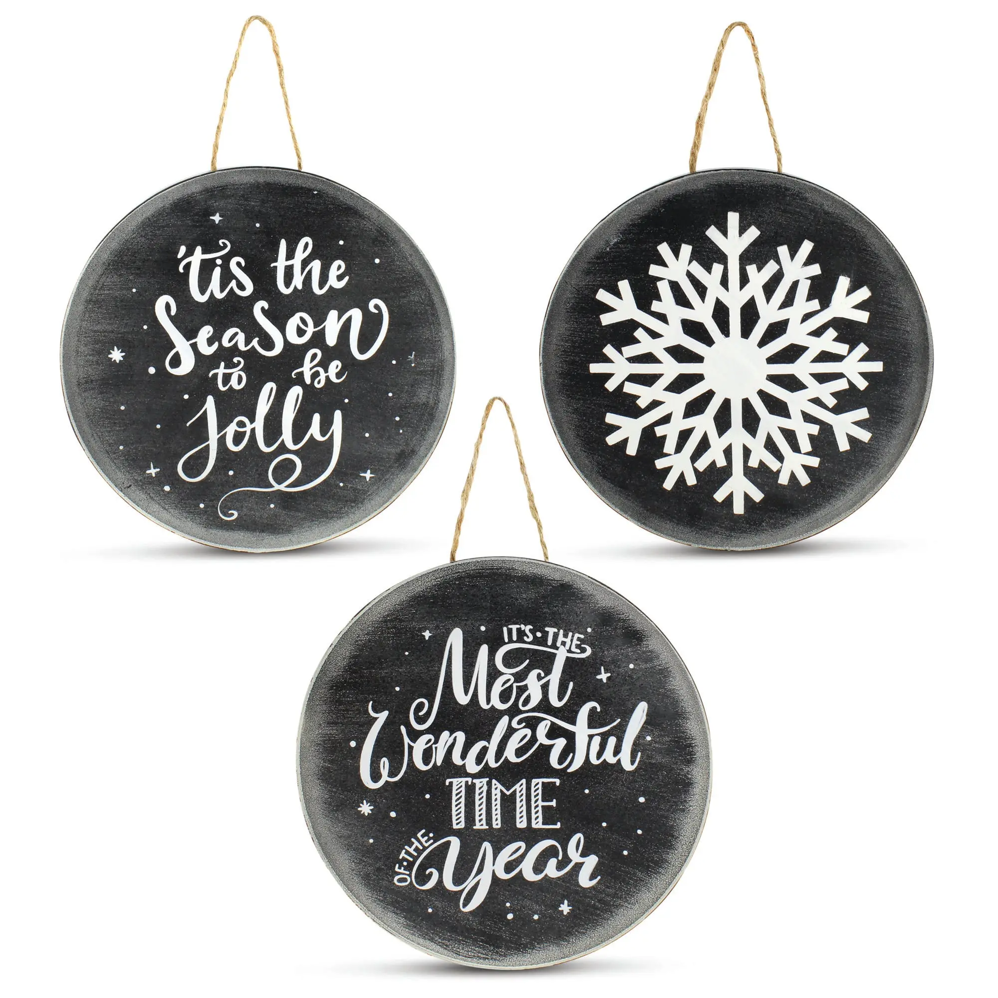 Chalkboard Sign Christmas Ornaments (3 Pack)