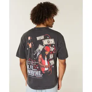 Hollister Boxy Lil Wayne Graphic Tee