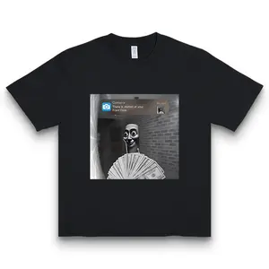 Front Door Motion' 3D Character Money Meme Print T-shirt American Viral Funny Style Casual Top