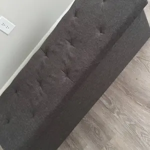 Versatile Tufted Storage Ottoman Bench Upholstered End of Bed Chest Foot Rest with Sturdy Legs Ample Storage Capacity for Living Room Bedroom Hallway