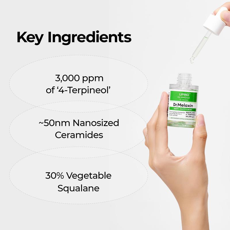 [Dr.Melaxin Official] Lipino Anti-Fatty Acid Oil Ampoule | Troubled, Oily skin, 4-terpineol(main ingredient in tea tree oil) | Korean Cosmetics
