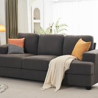 Bouclé-Grey 3 Seats