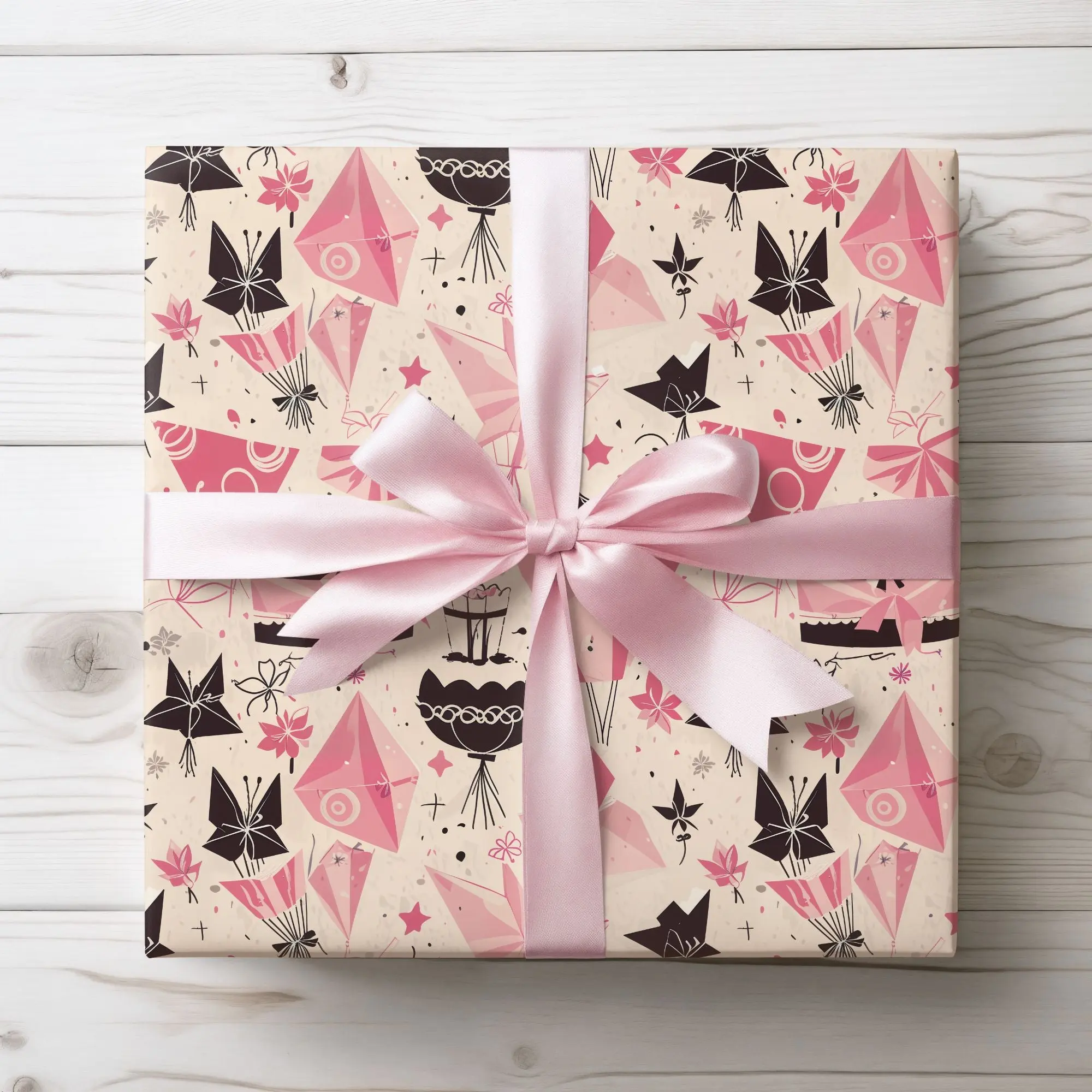 Chic  Origami Gift Wrapping Paper