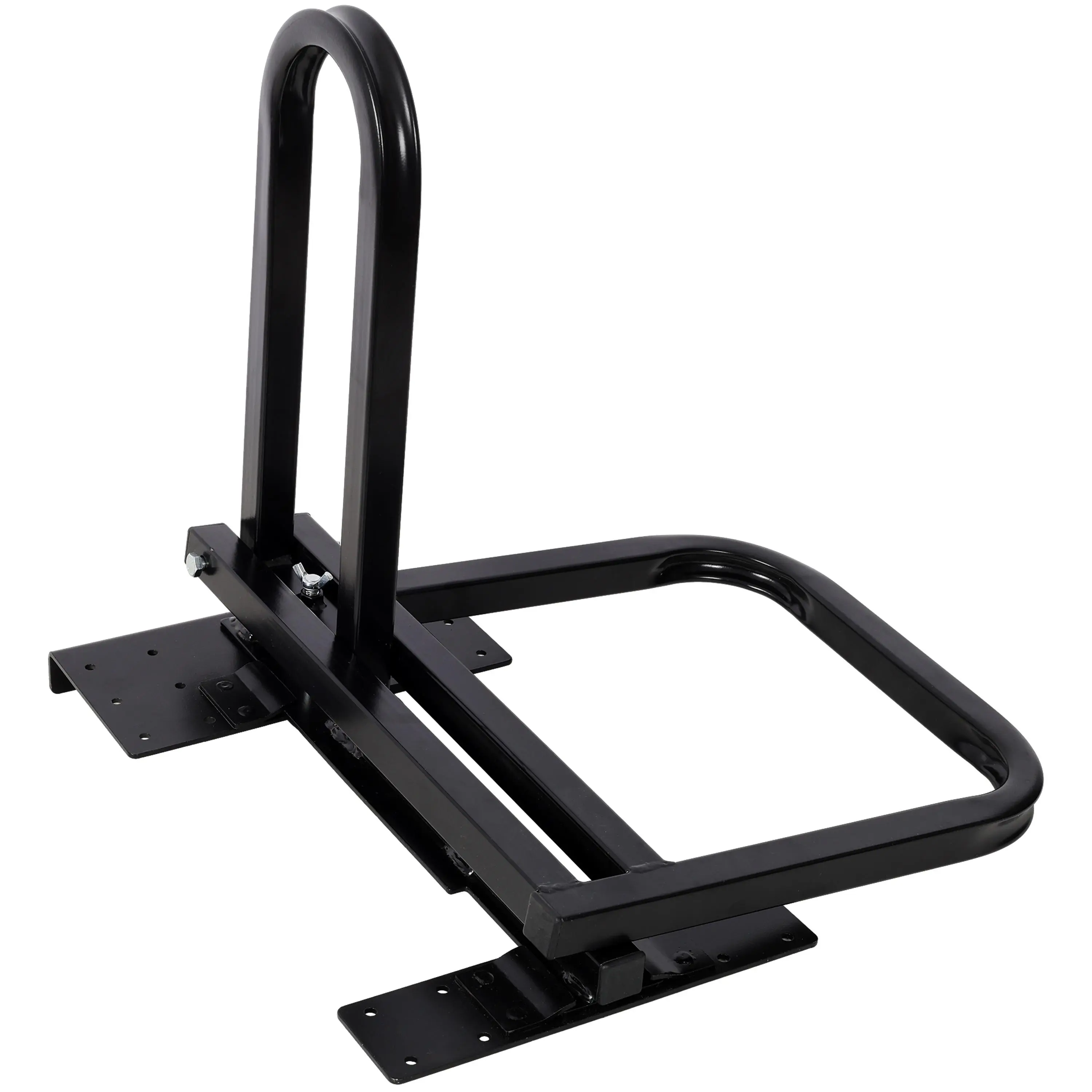 Foldable Pickup Truck Tailgate 1-Step Ladder - Universal Fit, 300 LBS Load Capacity, Hex Screw Drilling for Easy Installation, Truck Bed Item Securing Accessory