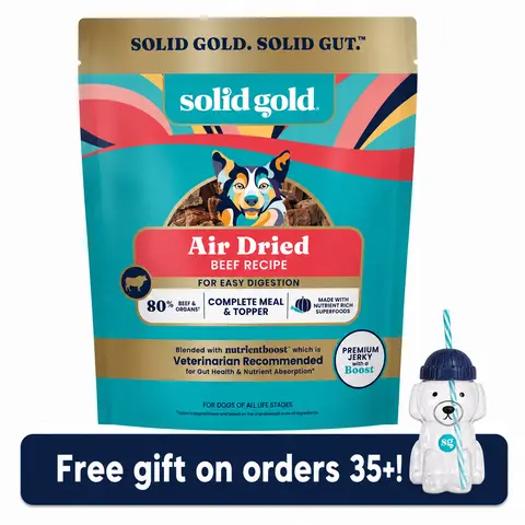 Solid Gold Air-Dried Treat & Meal Topper for Dogs, Nutritious, Delicious, Superfood Boost