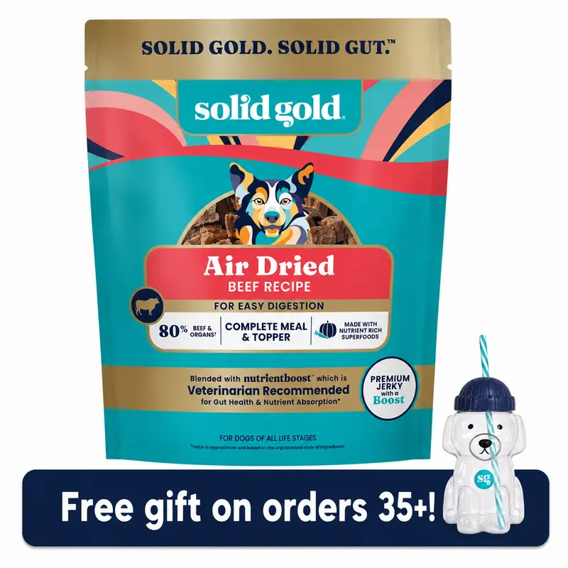 Solid Gold Air-Dried Treat & Meal Topper for Dogs, Nutritious, Delicious, Superfood Boost