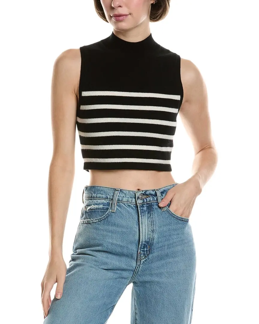 FRAME Denim Cropped Cashmere Sweater
