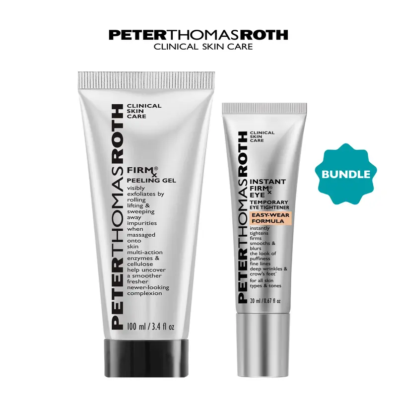 Peter Thomas Roth Instant FirmX Peeling Gel + Easy Wear Duo Skincare Bundle