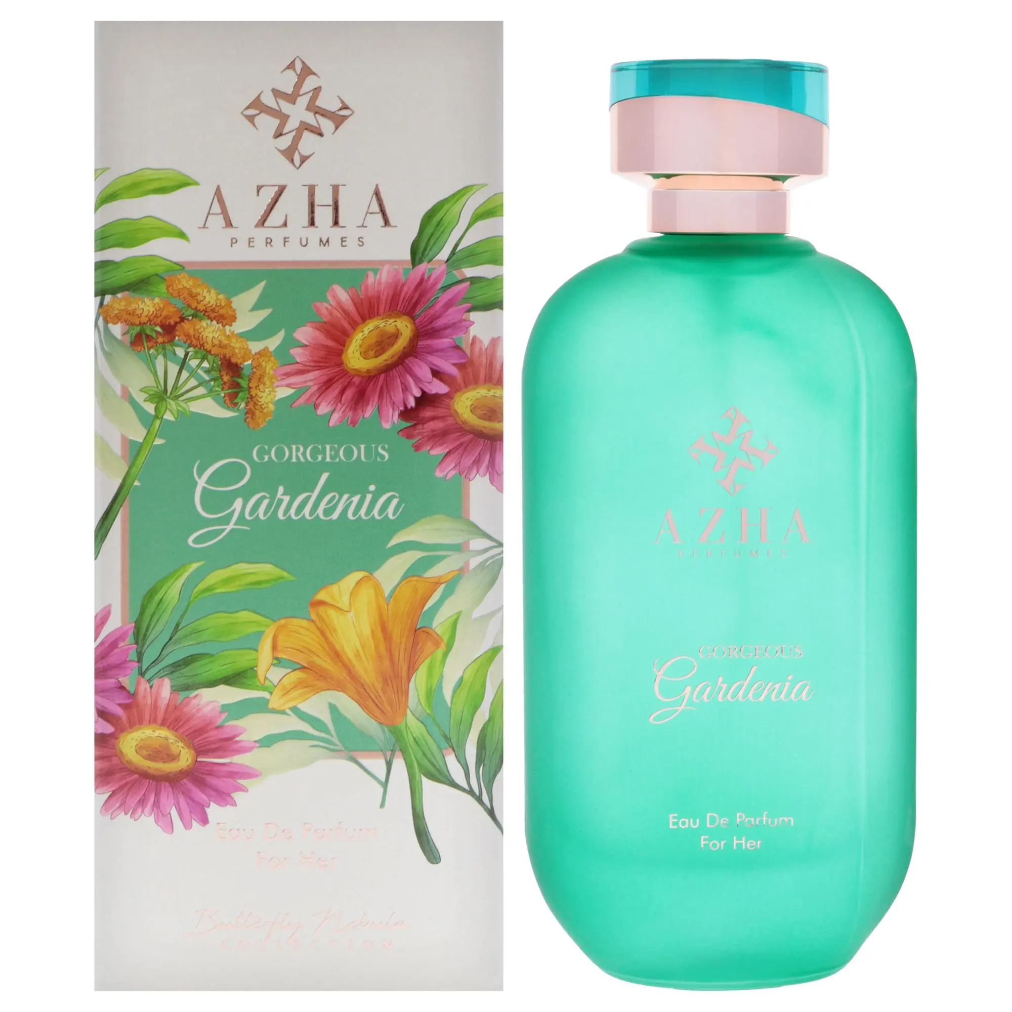 Azha Butterfly Nebula Collection Gorgeous Gardenia Women's 3.3 fl oz EDP Spray, Fragrance Spray Bottle