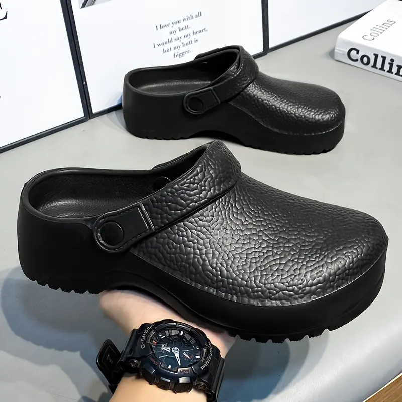 shoes to get Waterproof-Resistant Unisex EVA Clogs - 1 Pair Toe Work Mules - Comfortable Lightweight Chef Shoes Indoor Casual Use