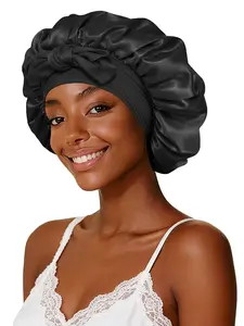 Women's fashionable elastic bonnet, soft and comfortable without strangling the head, suitable for curly and long hair