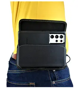 Mgbca Nylon Phone Holster Pouch For Galaxy Note 20/ Note 20 Ultra Otterbox Belt Loop Holder| Magnetic Closure