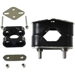 MARINE CITY Rail Mount Brackets – Nylon & Stainless Steel, Fits 7/8”–1” Tube, Universal Marine Mount for Boats & Yachts