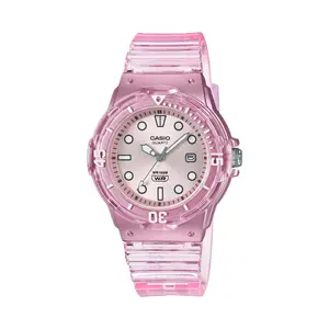 Casio Women's Transparent Pink Water-Resistant Watch - LRW-200HS-4EVCF