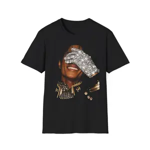 Michael Jackson Sequined Glove T-Shirt | MJ Pop Tee